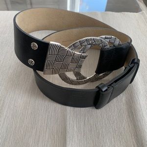 Chico’s Black Leather Belt